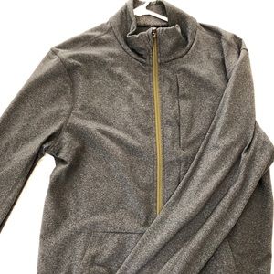 Lululemon grey zip-up long sleeve sweatshirt